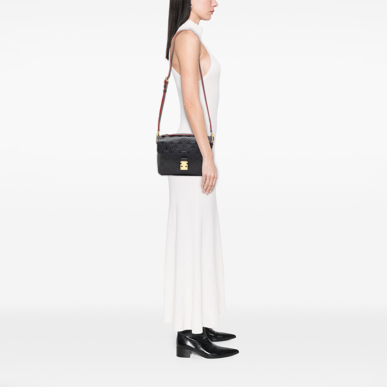 Louis Vuitton Monogram Empreinte Pochette Metis Blauw