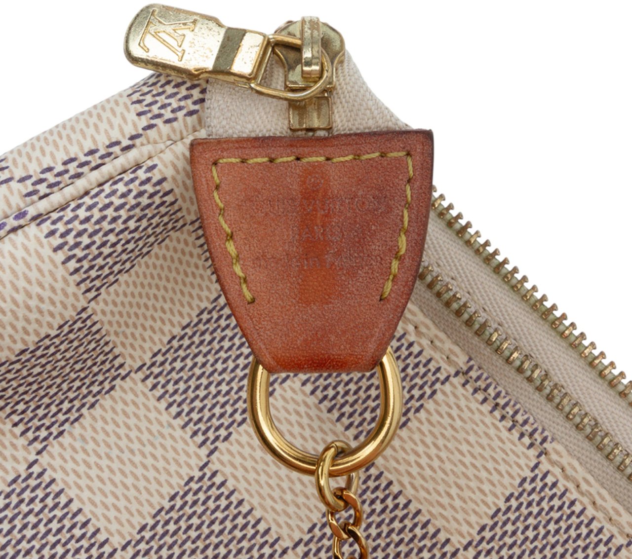 Louis Vuitton Damier Azur Mini Pochette Accessoires Wit