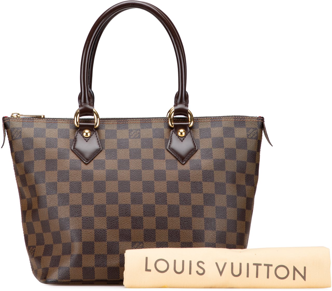 Louis Vuitton Damier Ebene Saleya PM Bruin