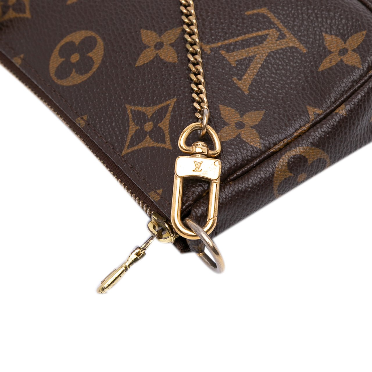 Louis Vuitton Monogram Mini Pochette Accessoires Bruin