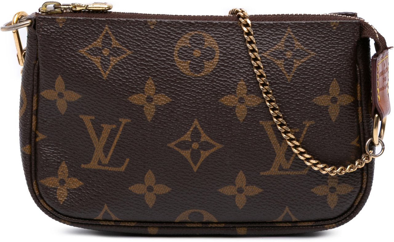 Louis Vuitton Monogram Mini Pochette Accessoires Bruin