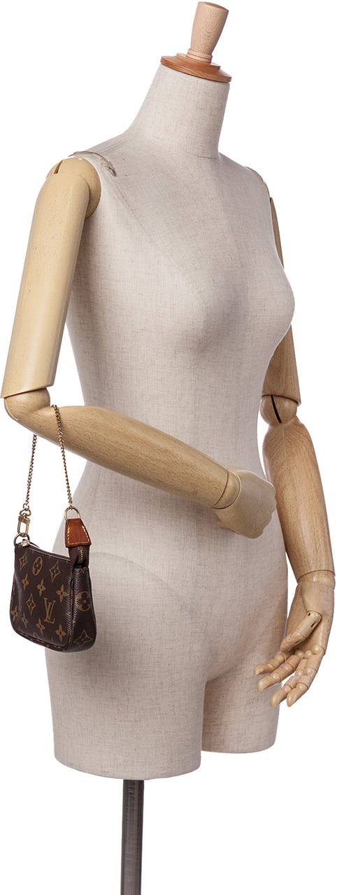 Louis Vuitton Monogram Mini Pochette Accessoires Bruin