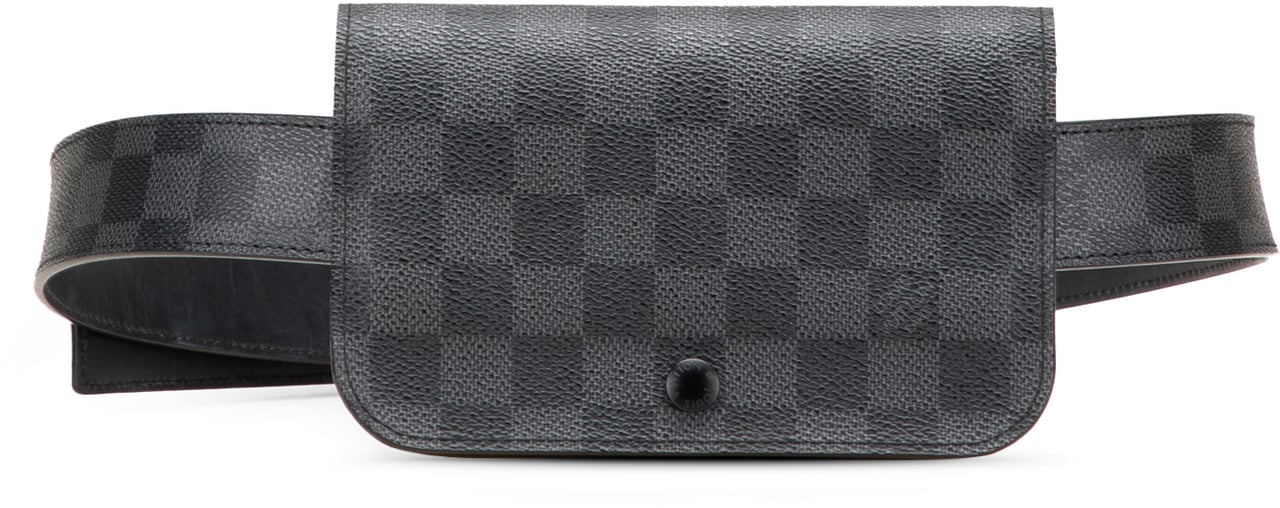 Louis Vuitton Damier Graphite Pochette Homme Ceinture Zwart