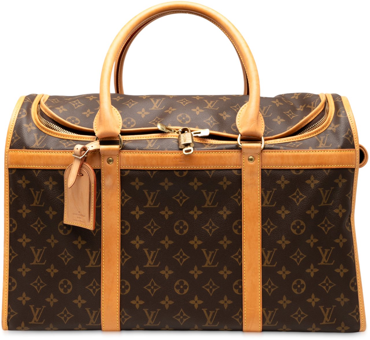 Louis Vuitton Monogram Sac Chien Pet Carrier 50 Bruin