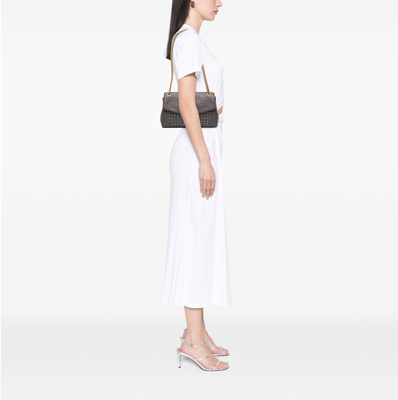 Louis Vuitton Monogram Empreinte Studded Saint Germain PM Grijs