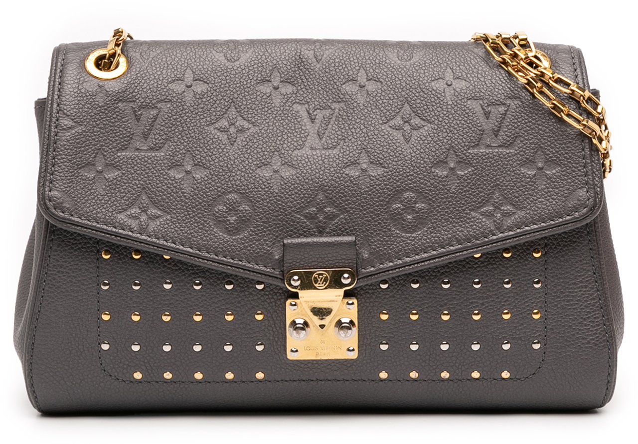 Louis Vuitton Monogram Empreinte Studded Saint Germain PM Grijs