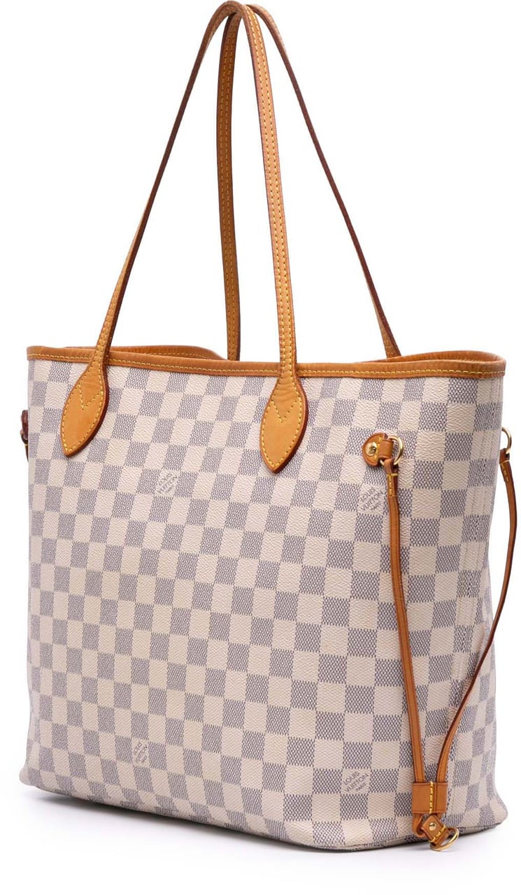 Louis Vuitton Damier Azur Neverfull MM Wit