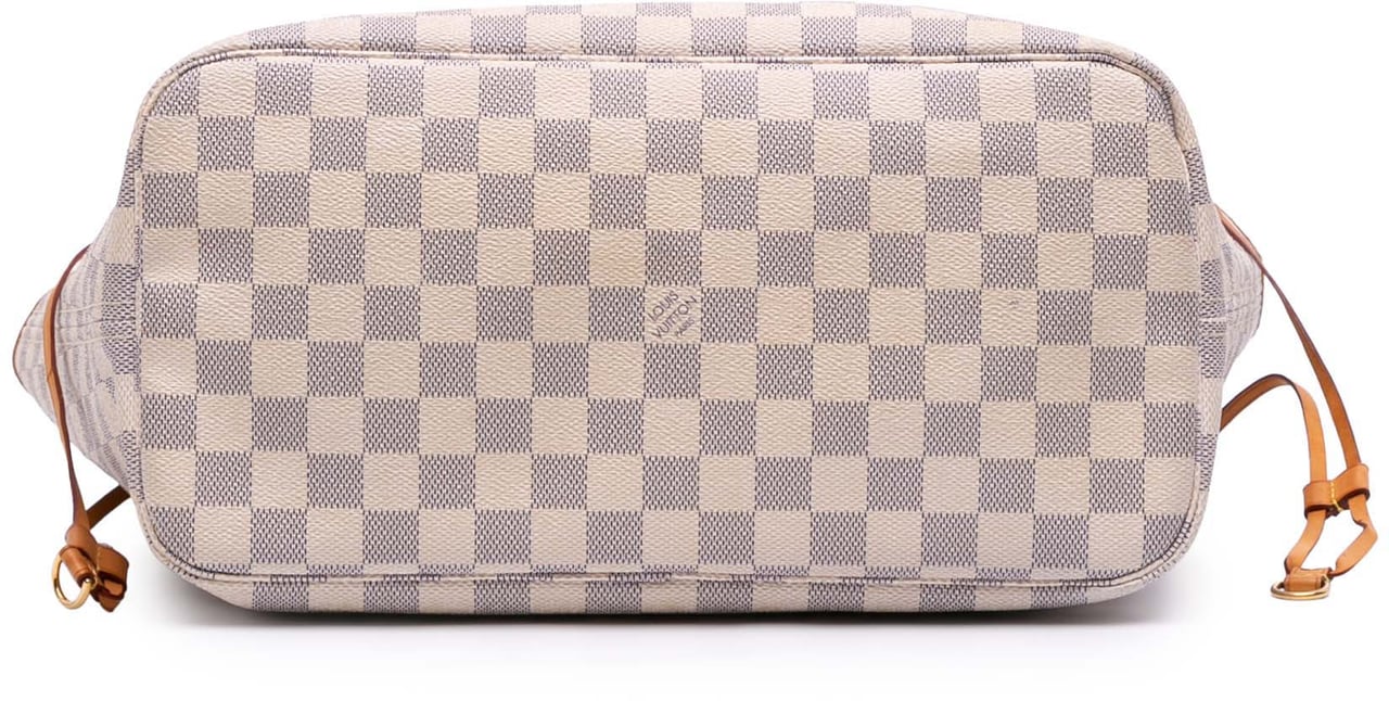 Louis Vuitton Damier Azur Neverfull MM Wit