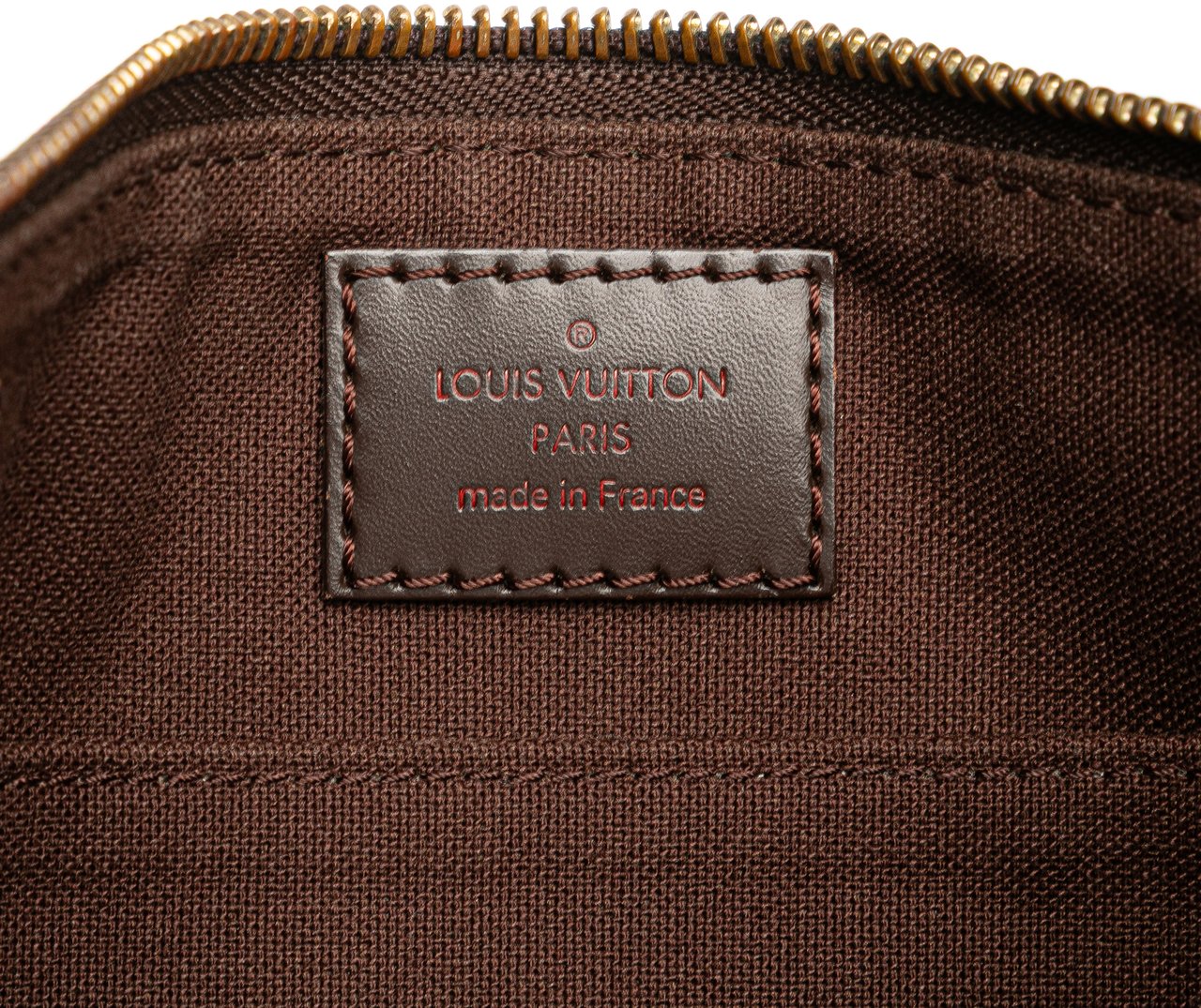 Louis Vuitton Damier Ebene Brooklyn Pochette Bruin
