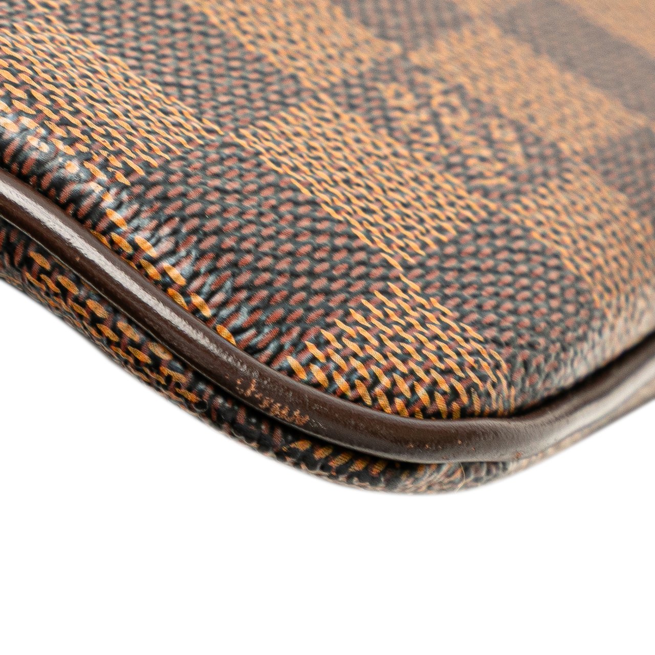 Louis Vuitton Damier Ebene Brooklyn Pochette Bruin