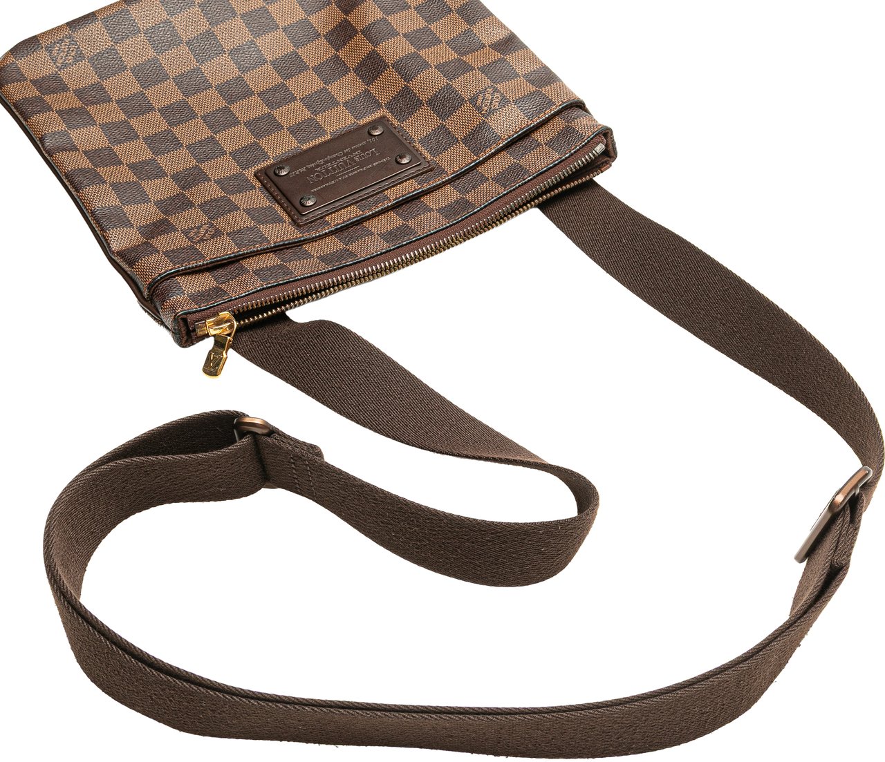 Louis Vuitton Damier Ebene Brooklyn Pochette Bruin