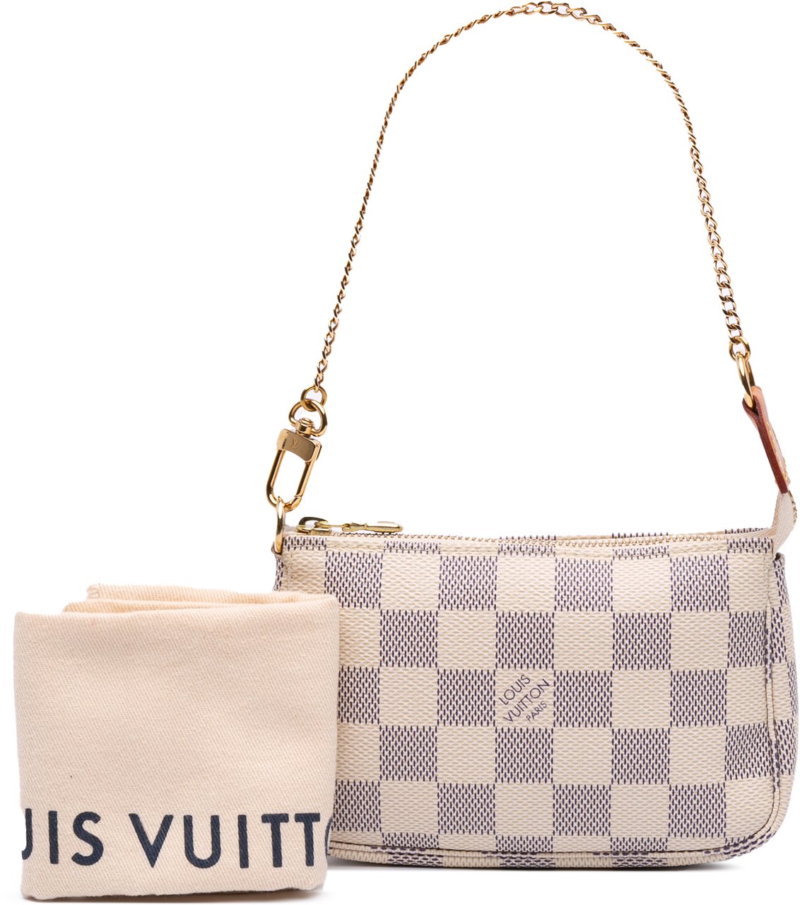 Louis Vuitton Damier Azur Mini Pochette Accessoires Wit