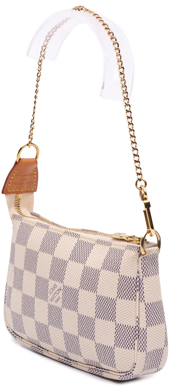Louis Vuitton Damier Azur Mini Pochette Accessoires Wit