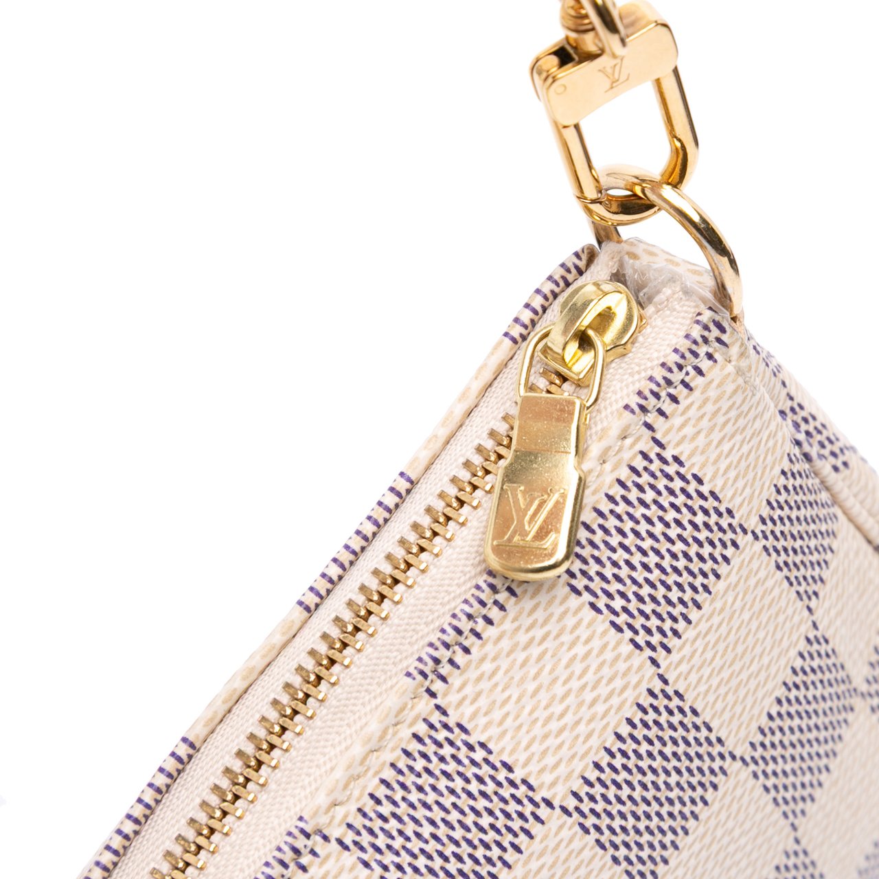 Louis Vuitton Damier Azur Mini Pochette Accessoires Wit
