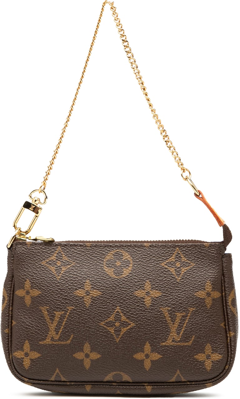 Louis Vuitton Monogram Mini Pochette Accessoires Bruin