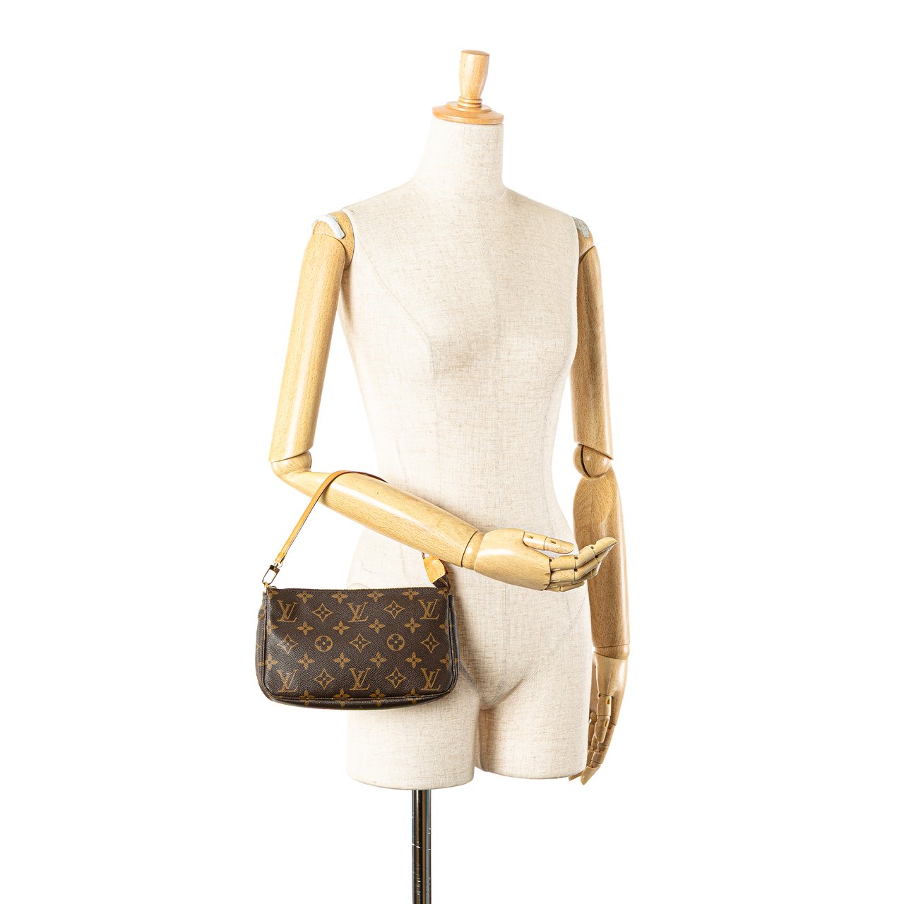 Louis Vuitton Monogram Pochette Accessoires Bruin