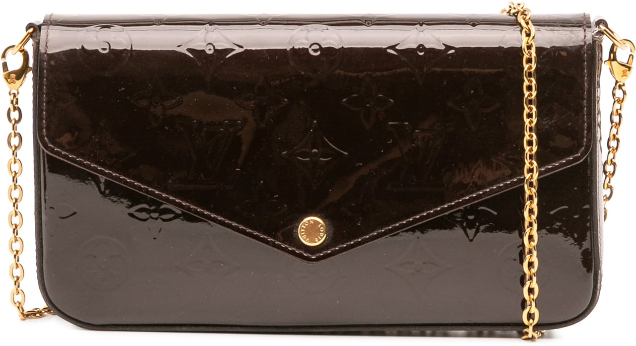 Louis Vuitton Monogram Vernis Pochette Felicie Paars