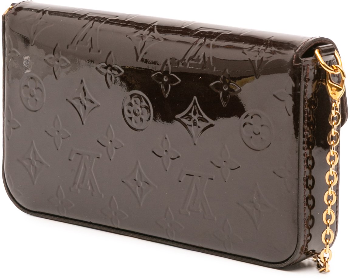 Louis Vuitton Monogram Vernis Pochette Felicie Paars