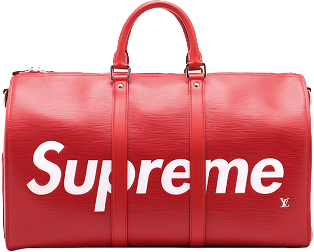 Louis Vuitton Supreme Epi Keepall Bandouliere 45 Rood
