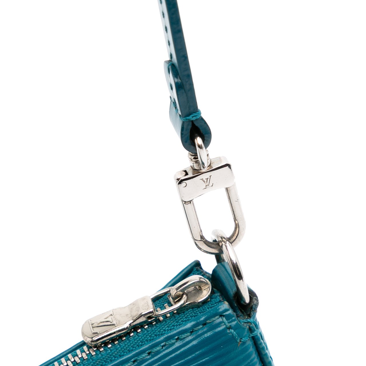 Louis Vuitton Epi Pochette Accessoires Blauw