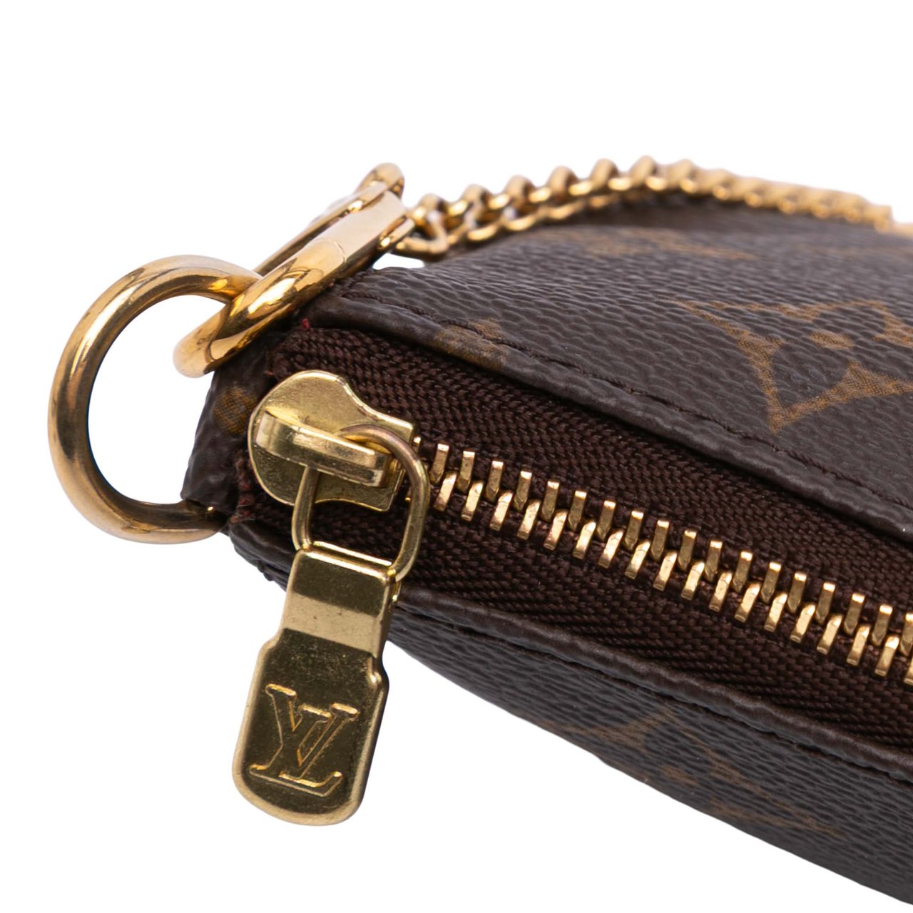 Louis Vuitton Monogram Mini Pochette Accessoires Bruin
