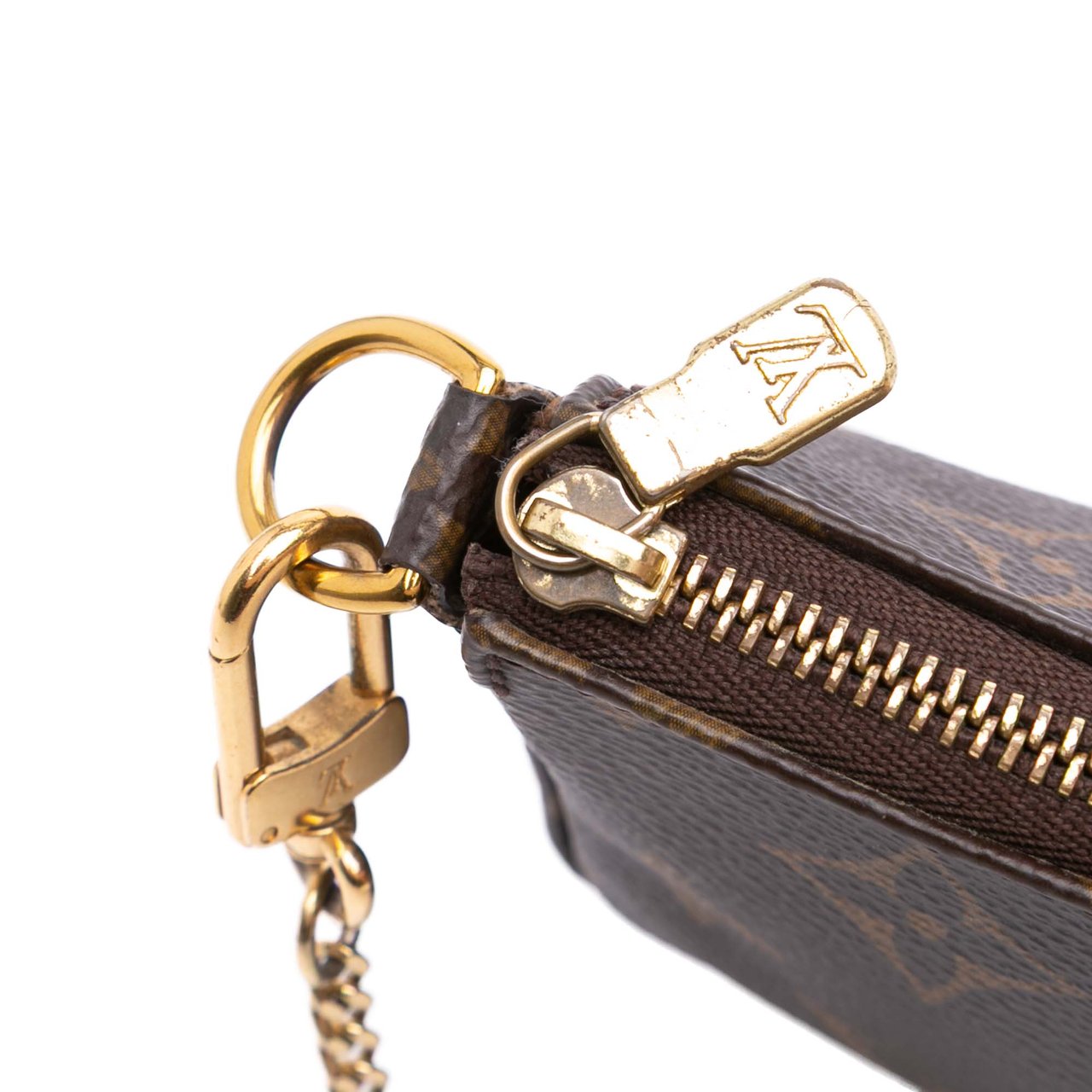 Louis Vuitton Monogram Mini Pochette Accessoires Bruin