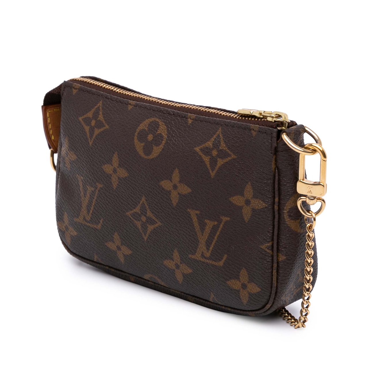 Louis Vuitton Monogram Mini Pochette Accessoires Bruin