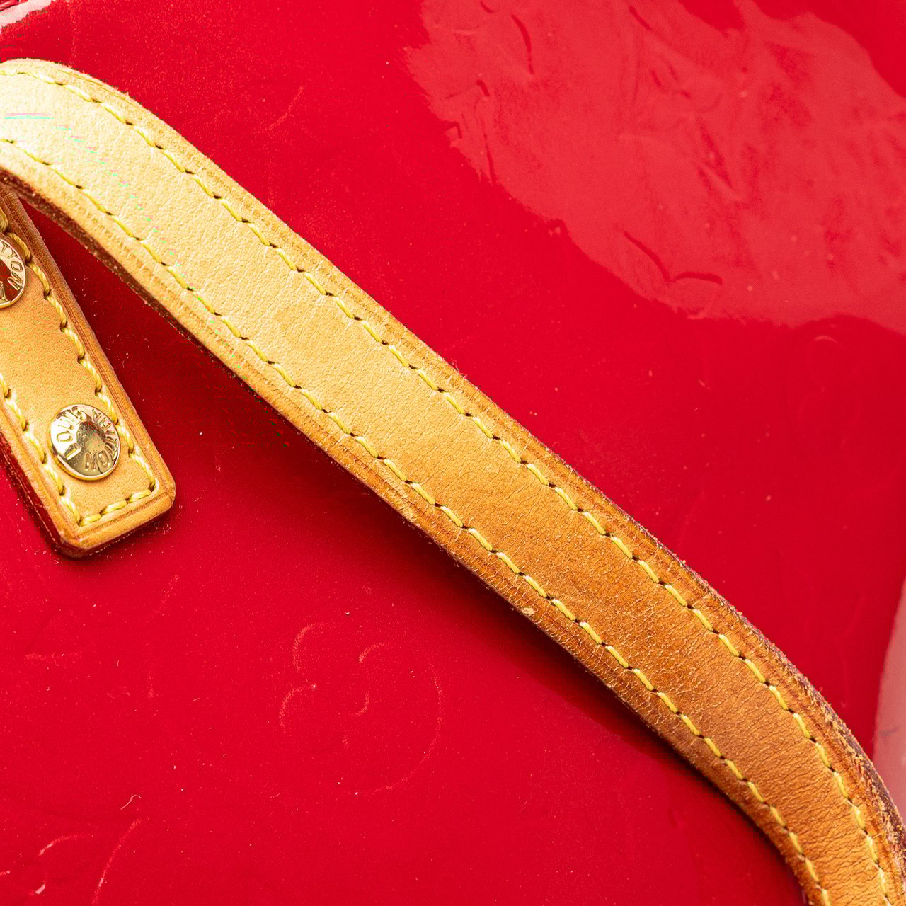 Louis Vuitton Monogram Vernis Bellevue GM Rood