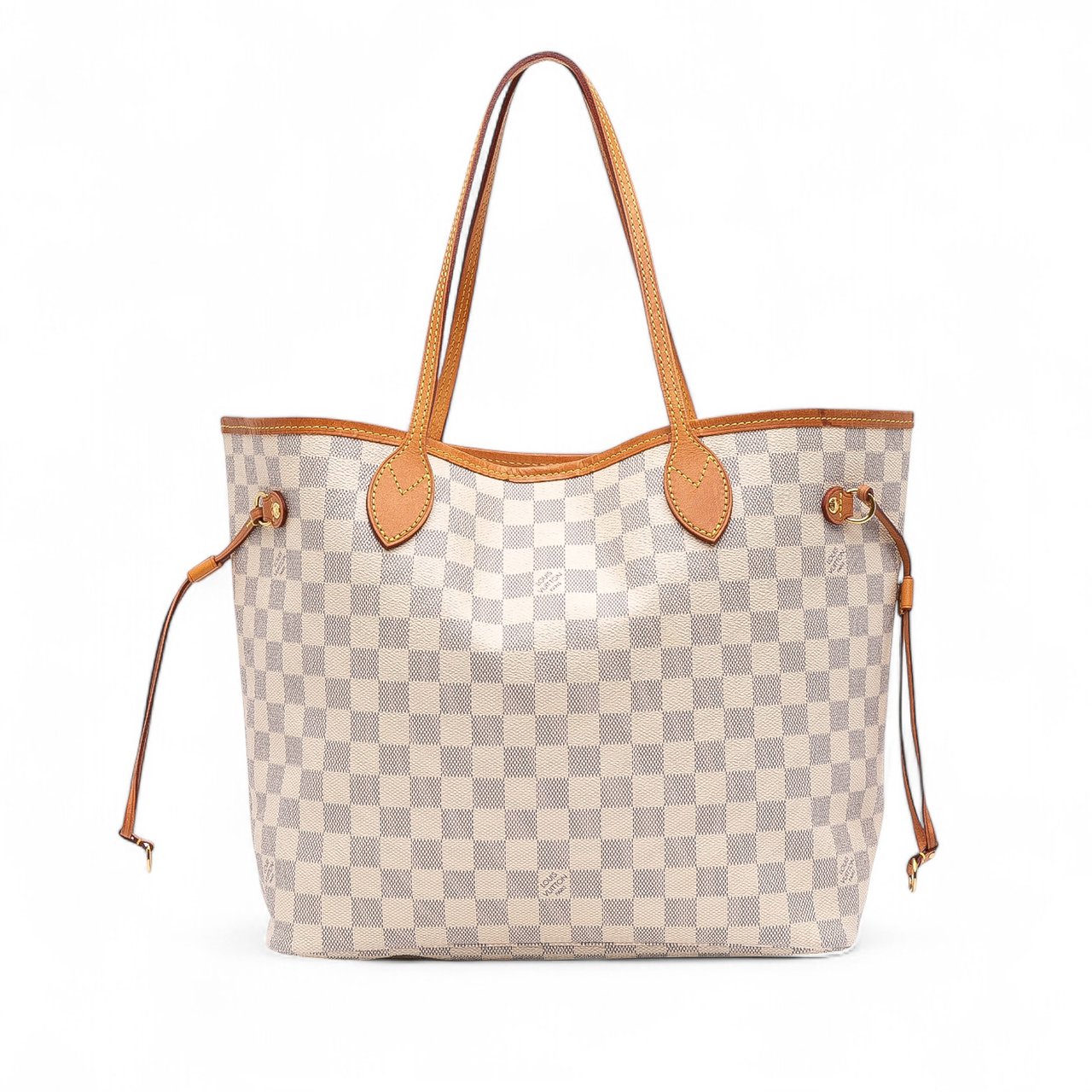 Louis Vuitton Damier Azur Neverfull MM Wit