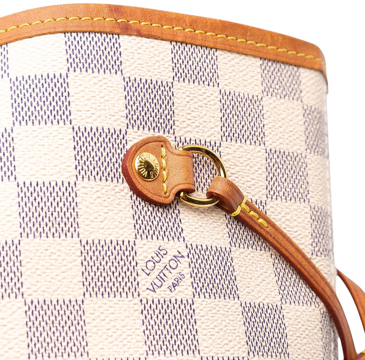 Louis Vuitton Damier Azur Neverfull MM Wit