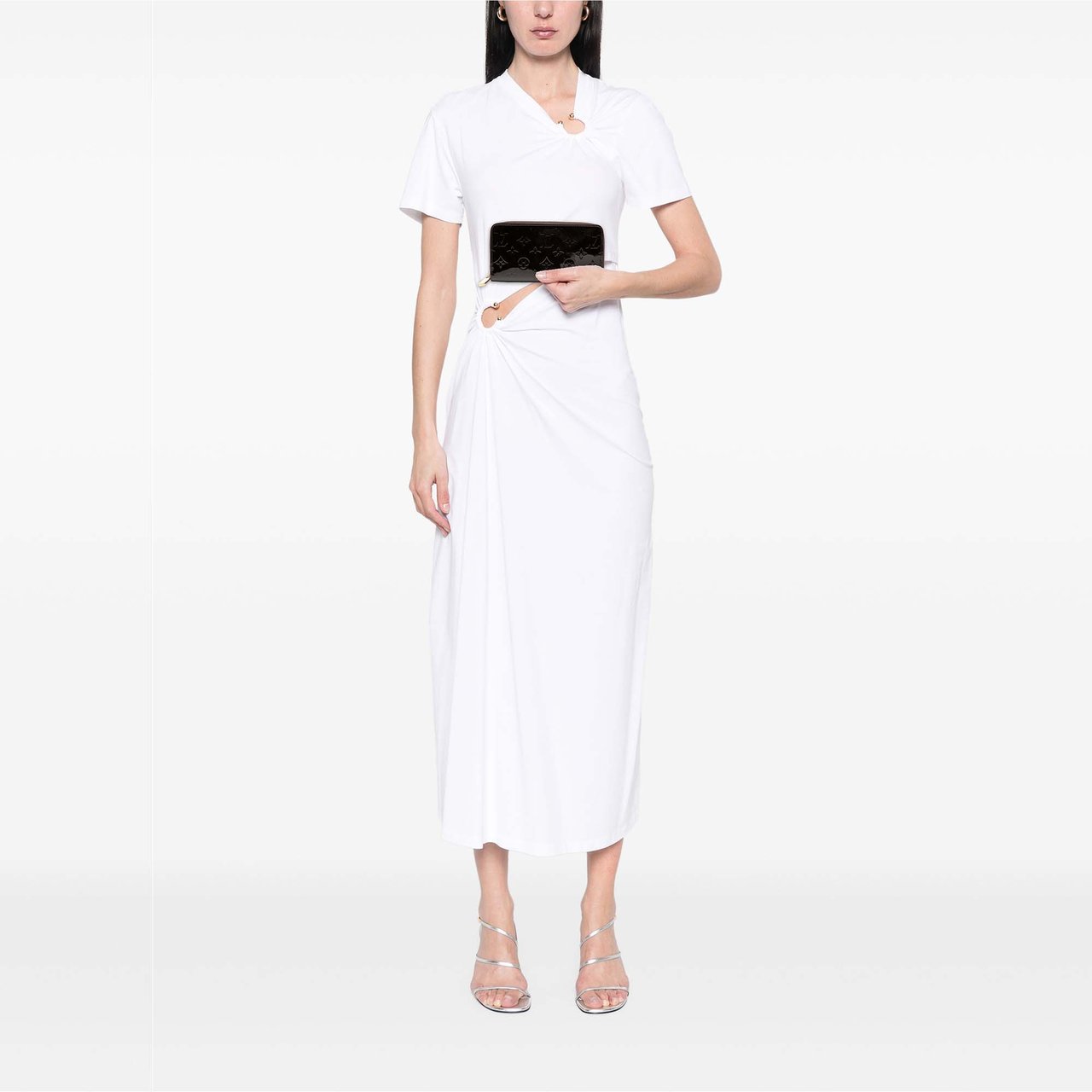 Louis Vuitton Monogram Vernis Zippy Long Wallet Paars