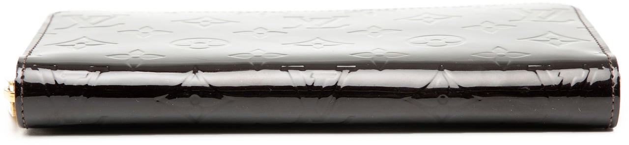 Louis Vuitton Monogram Vernis Zippy Long Wallet Paars