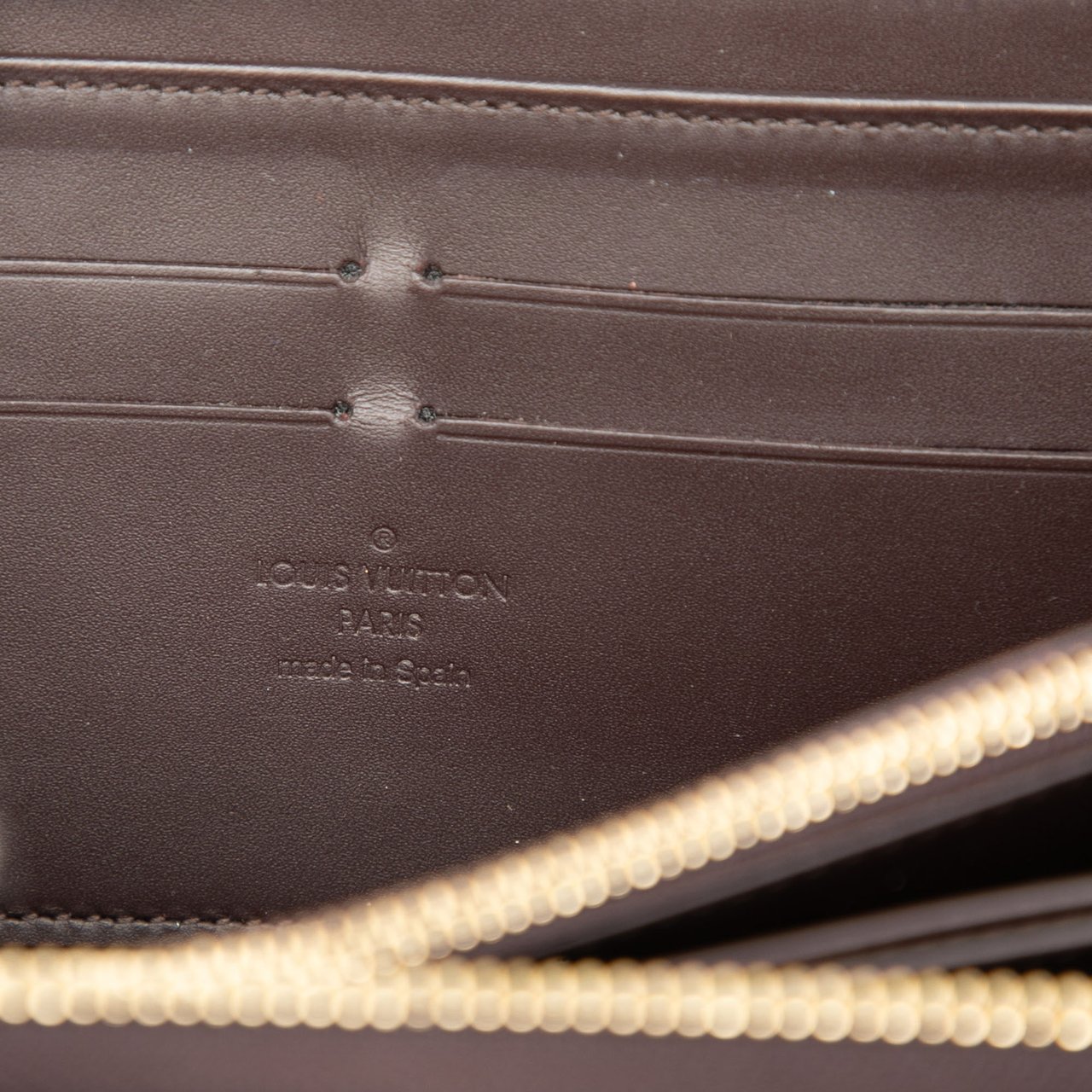 Louis Vuitton Monogram Vernis Zippy Long Wallet Paars