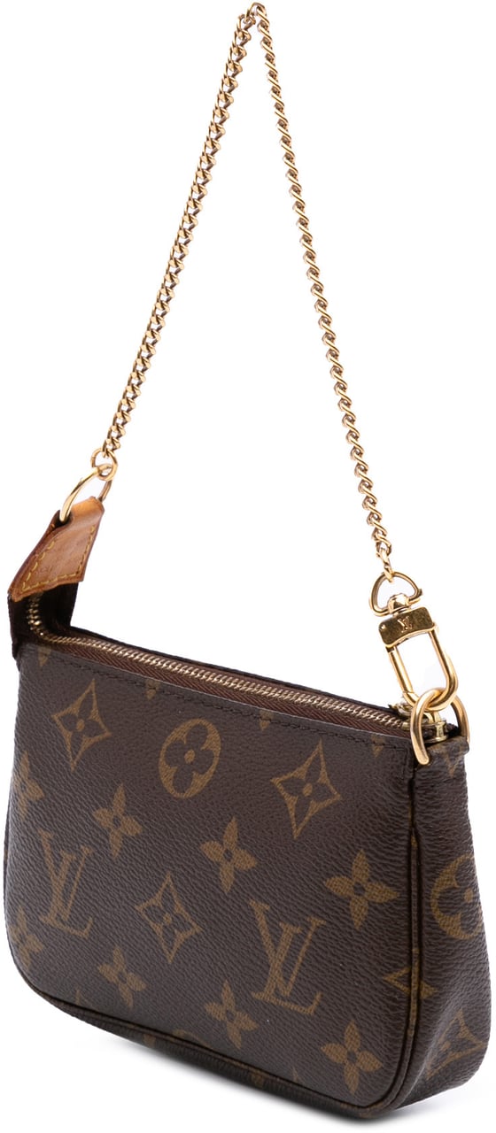 Louis Vuitton Monogram Mini Pochette Accessoires Bruin
