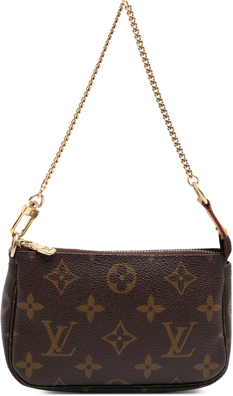 Louis Vuitton Monogram Mini Pochette Accessoires Bruin