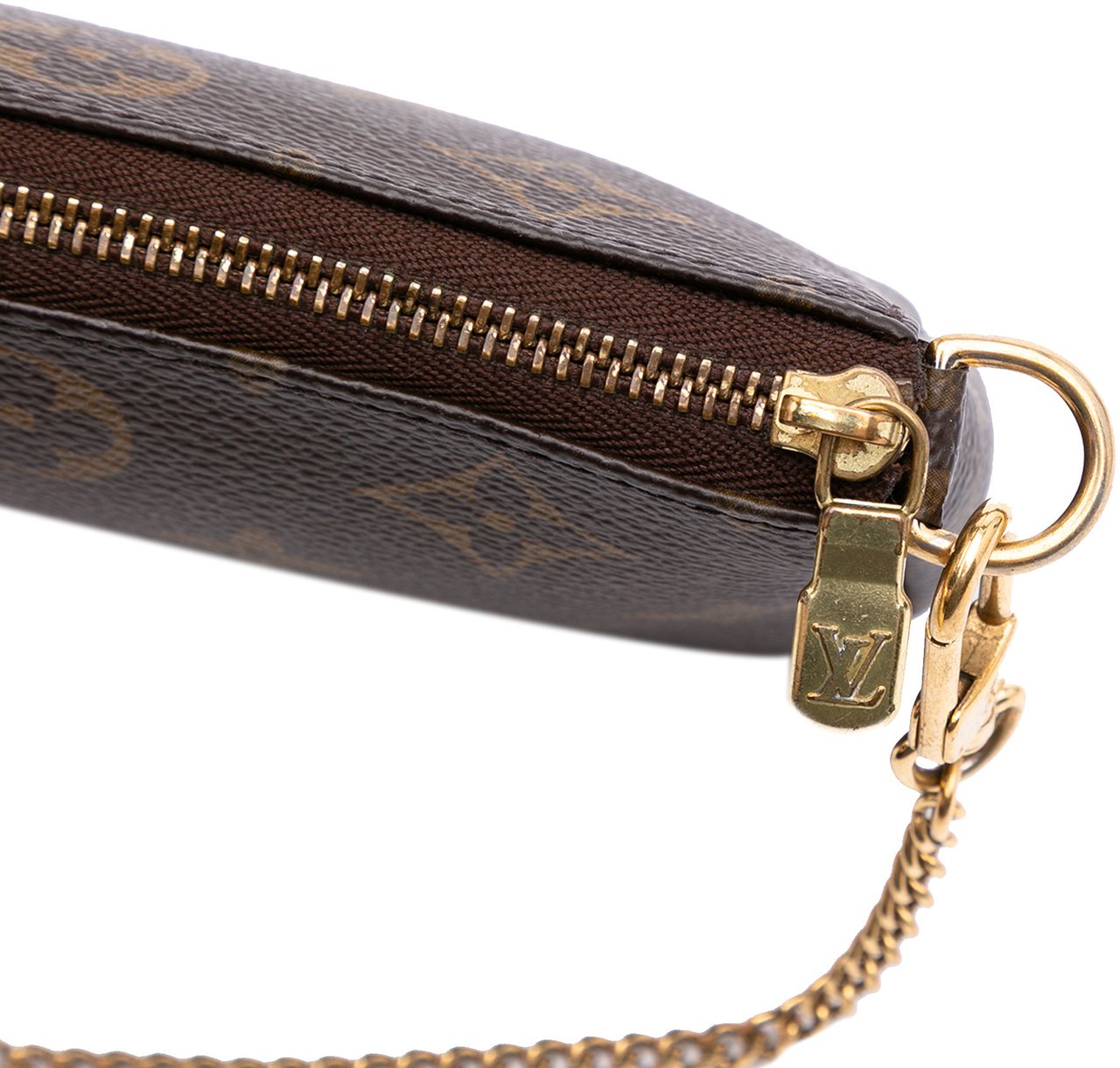 Louis Vuitton Monogram Mini Pochette Accessoires Bruin