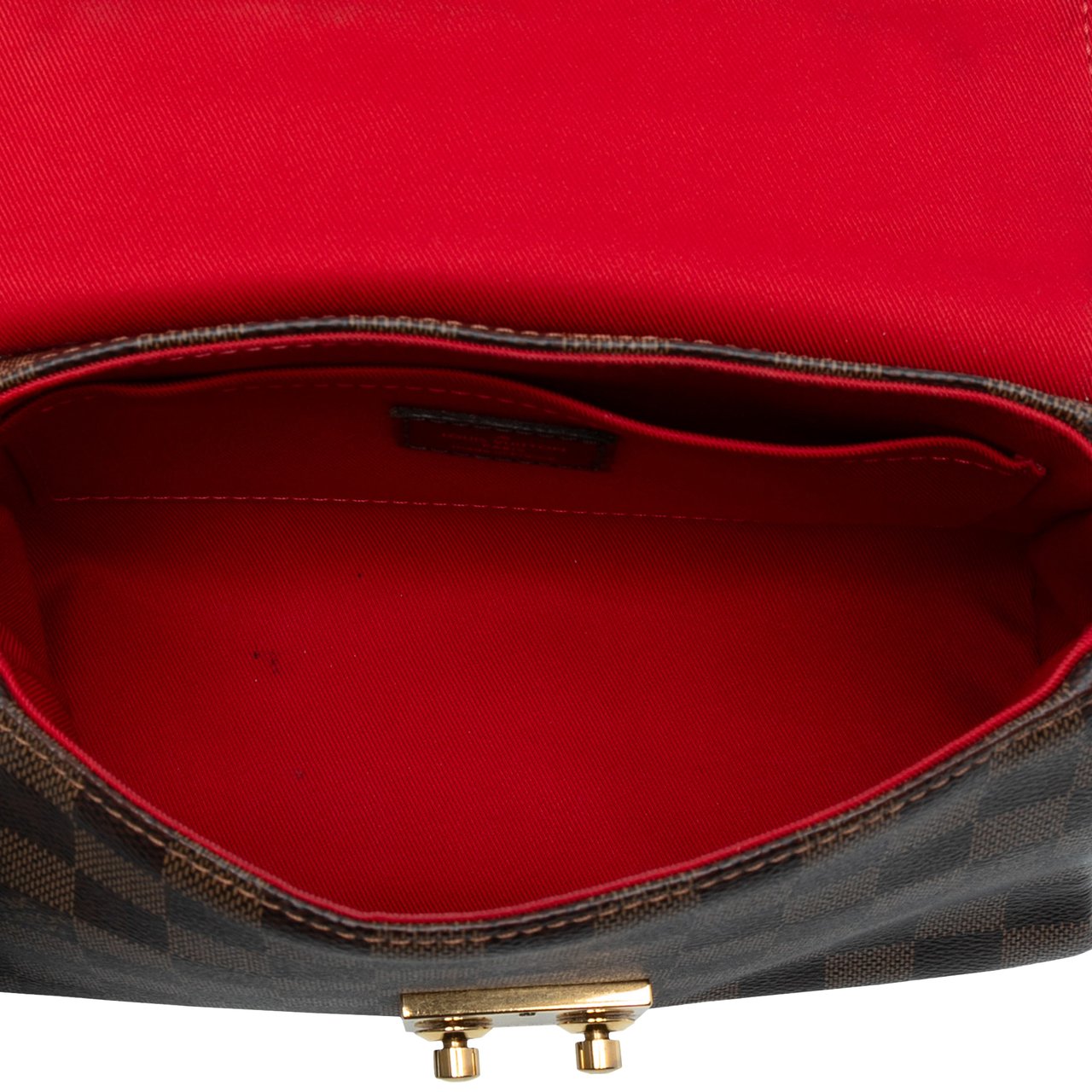 Louis Vuitton Damier Ebene Croisette Bruin