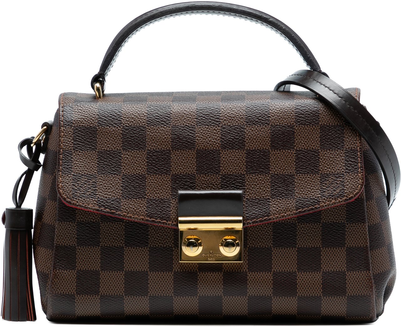 Louis Vuitton Damier Ebene Croisette Bruin