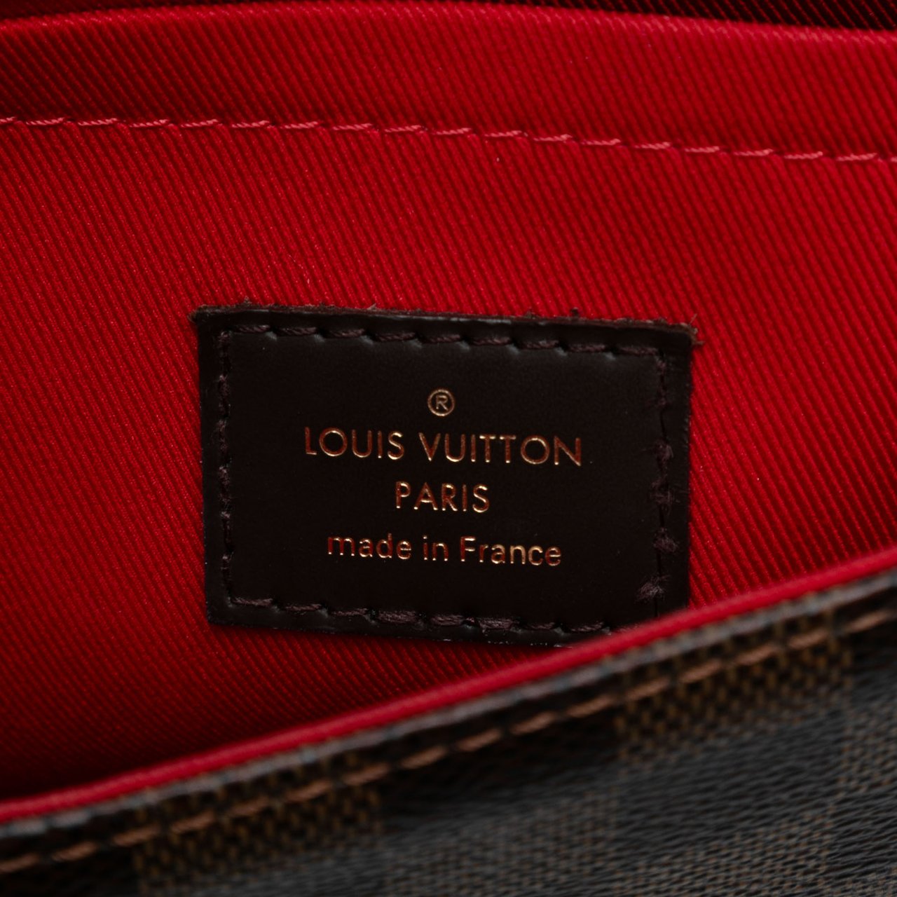 Louis Vuitton Damier Ebene Croisette Bruin