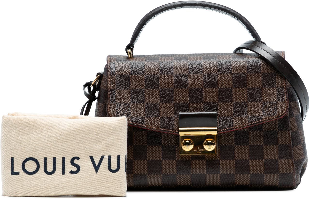 Louis Vuitton Damier Ebene Croisette Bruin