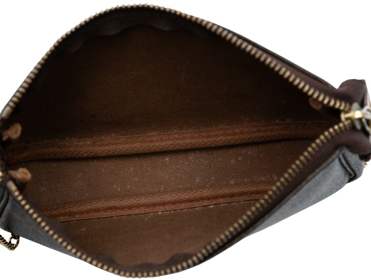 Louis Vuitton Monogram Mini Pochette Accessoires Bruin