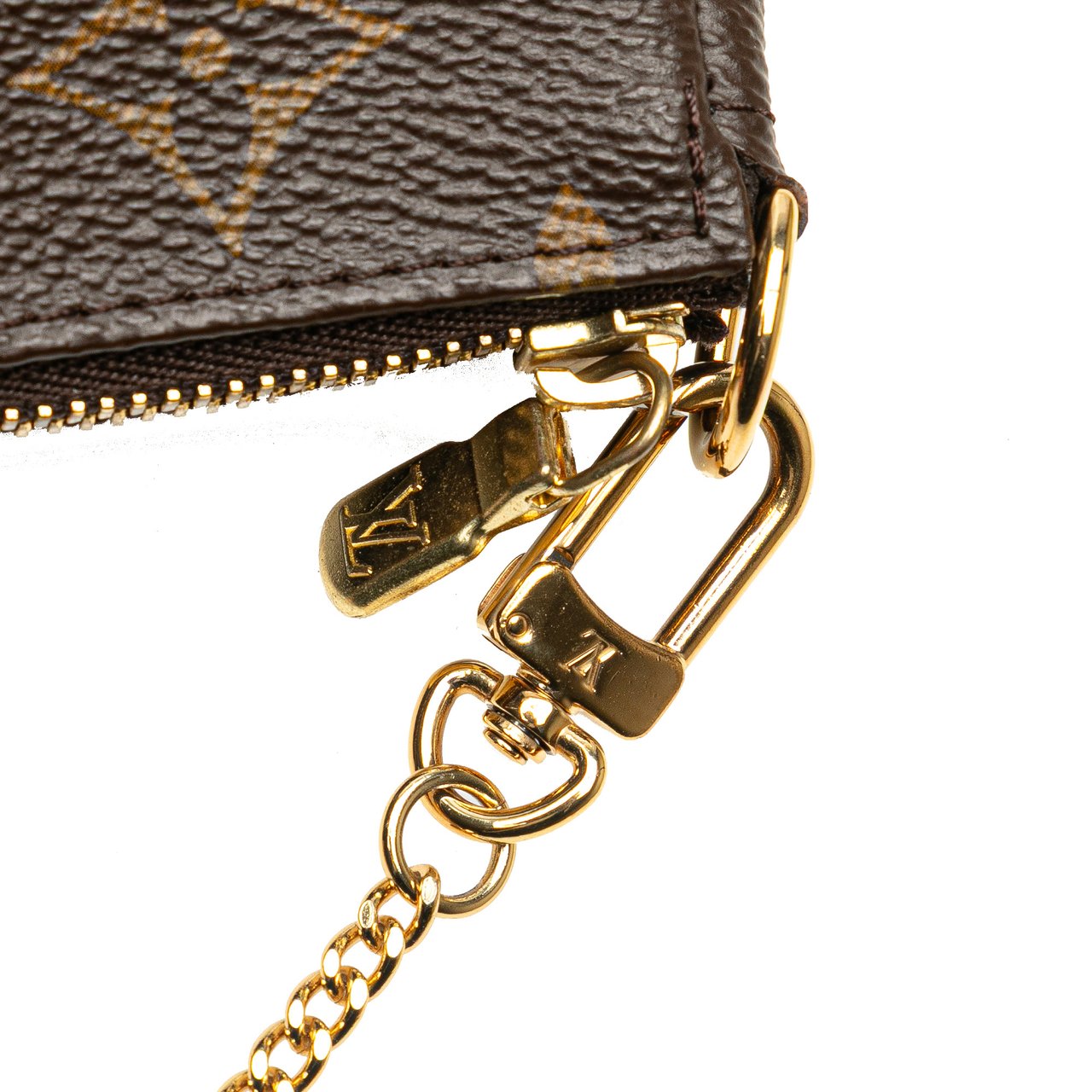 Louis Vuitton Monogram Mini Pochette Accessoires Bruin