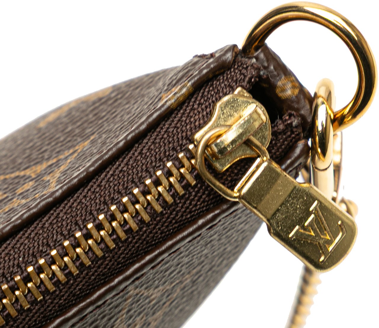 Louis Vuitton Monogram Mini Pochette Accessoires Bruin