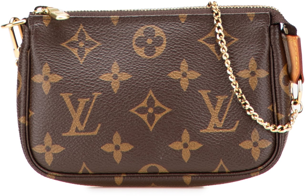Louis Vuitton Monogram Mini Pochette Accessoires Bruin