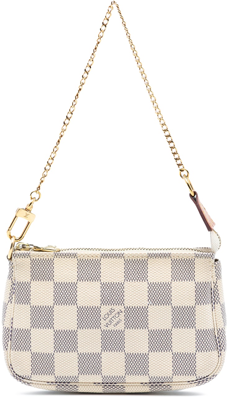 Louis Vuitton Damier Azur Mini Pochette Accessoires Wit