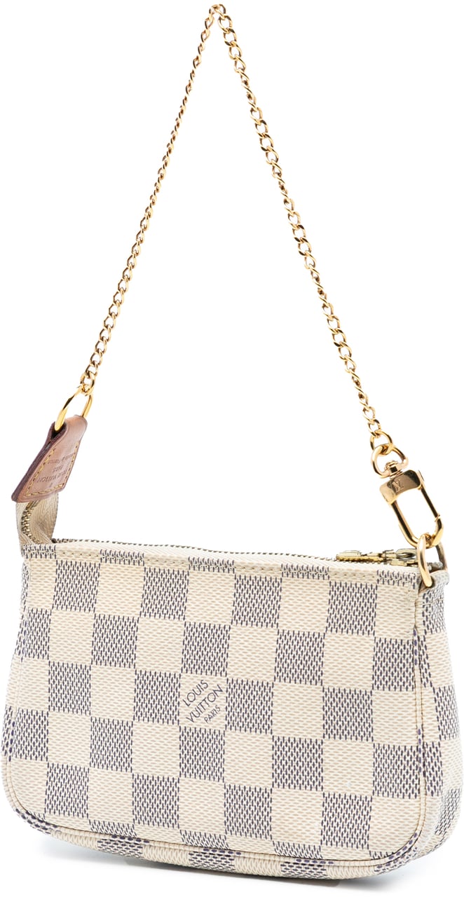 Louis Vuitton Damier Azur Mini Pochette Accessoires Wit