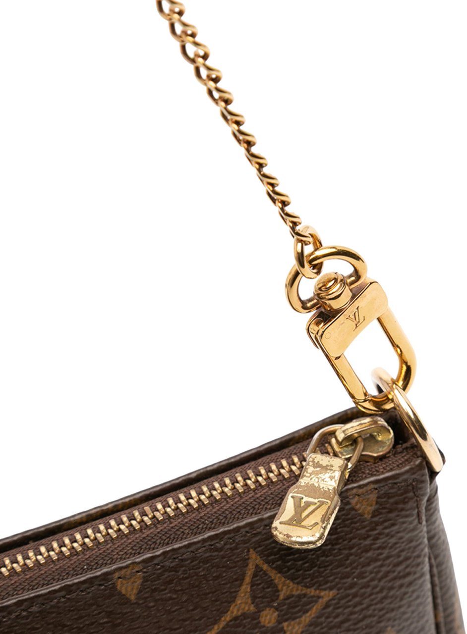 Louis Vuitton Monogram Mini Pochette Accessoires Bruin