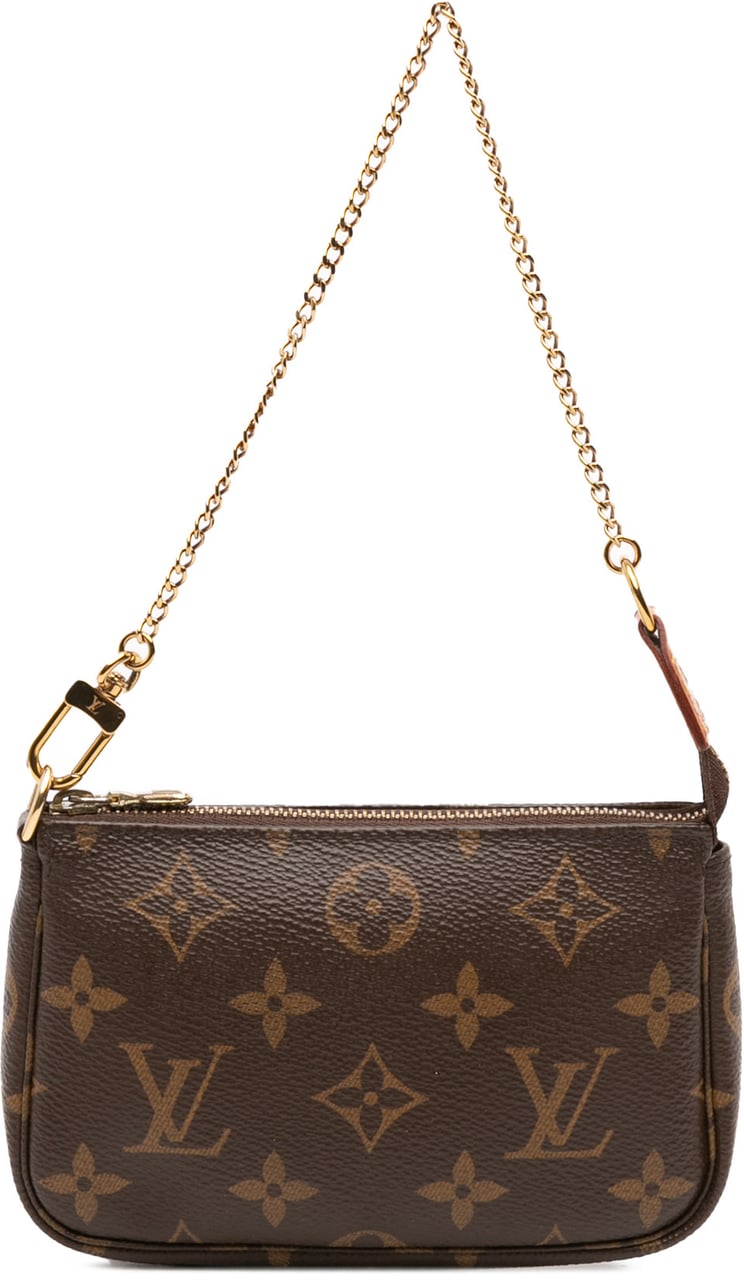 Louis Vuitton Monogram Mini Pochette Accessoires Bruin