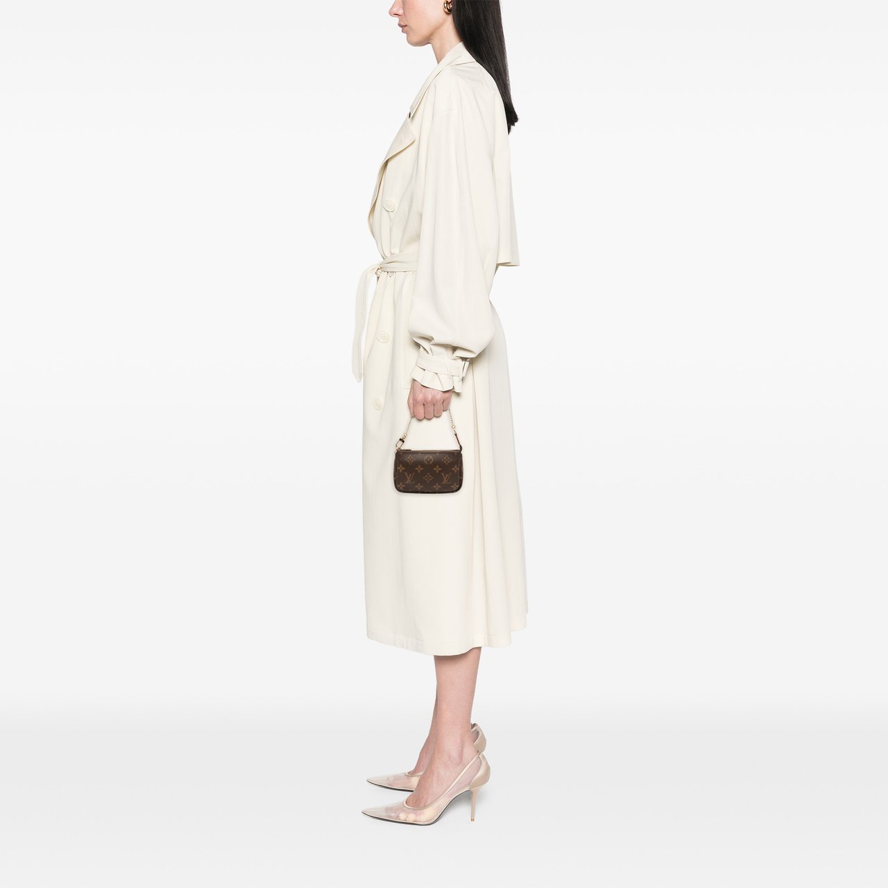 Louis Vuitton Monogram Mini Pochette Accessoires Bruin
