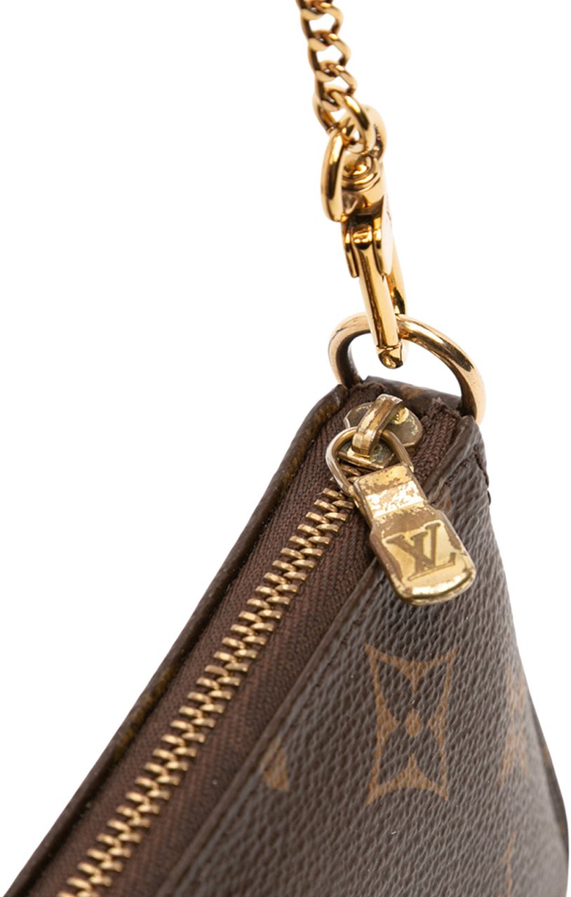 Louis Vuitton Monogram Mini Pochette Accessoires Bruin